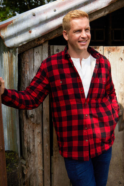 Wool lined 2025 flannel shirt