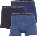 French Connection 3 Pack Boxer Blue/Navy